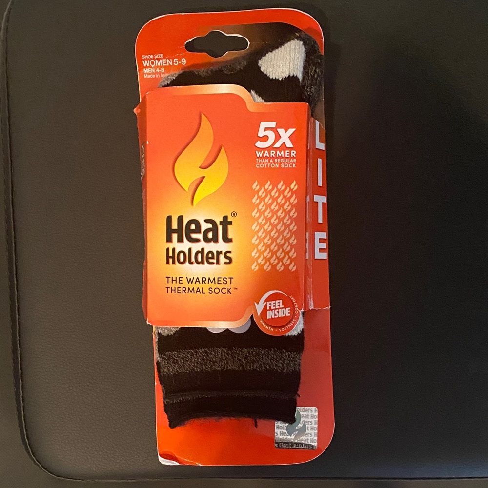 Heat Holders Black Thermal Socks